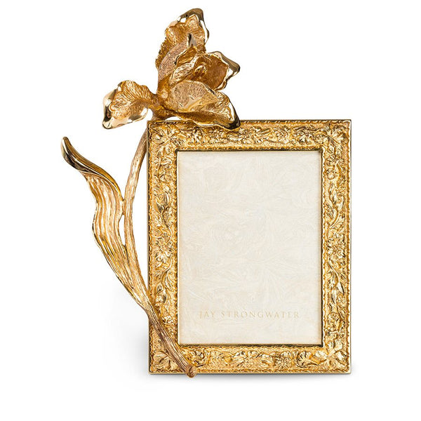 Load image into Gallery viewer, Jay Strongwater Claudia Tulip 3" x 4" Frame - Gold