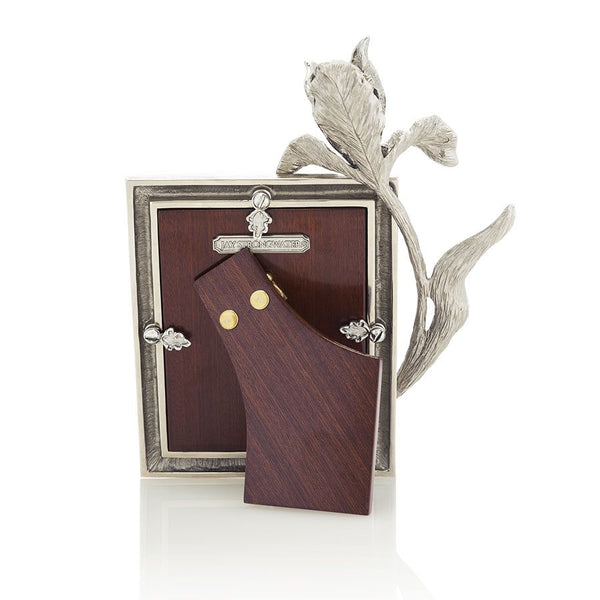 Load image into Gallery viewer, Jay Strongwater Claudia Tulip 3" x 4" Frame - Silver