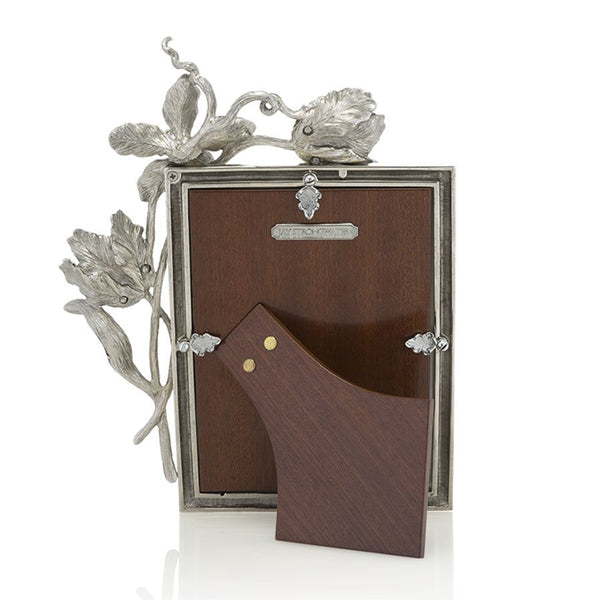 Load image into Gallery viewer, Jay Strongwater Irene Tulip 5" x 7" Frame - Silver