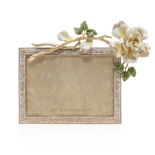 Load image into Gallery viewer, Jay Strongwater Beauty Rose 5" x 7" Frame