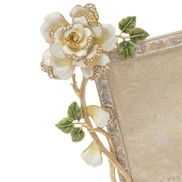 Load image into Gallery viewer, Jay Strongwater Beauty Rose 5" x 7" Frame