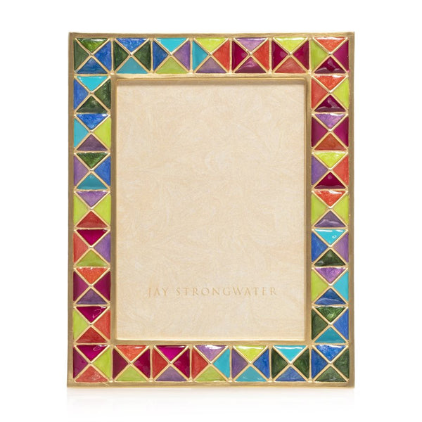 Load image into Gallery viewer, Jay Strongwater Abaculus - Pyramid 3" x 4" Frame - Rainbow