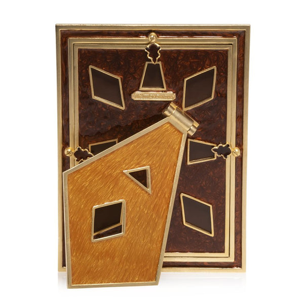 Load image into Gallery viewer, Jay Strongwater Mosaic - Pyramid 5" x 7" Frame - Golden Topaz