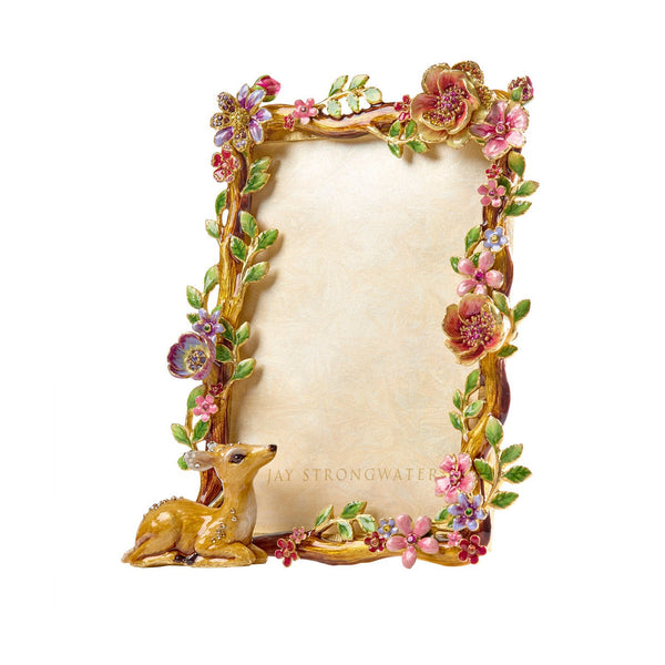 Load image into Gallery viewer, Jay Strongwater Willow Deer 5" x 7" Frame - Natural