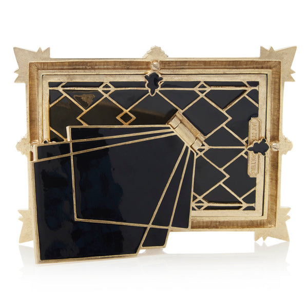 Load image into Gallery viewer, Jay Strongwater Ruth 4" x 6" Art Deco Frame