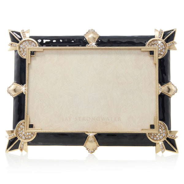 Load image into Gallery viewer, Jay Strongwater Ruth 4" x 6" Art Deco Frame