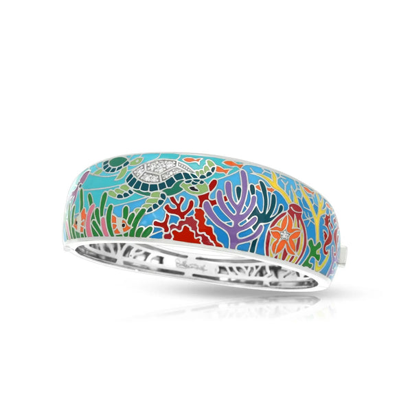 Load image into Gallery viewer, Belle Etoile Sea Turtle Bangle - Aqua