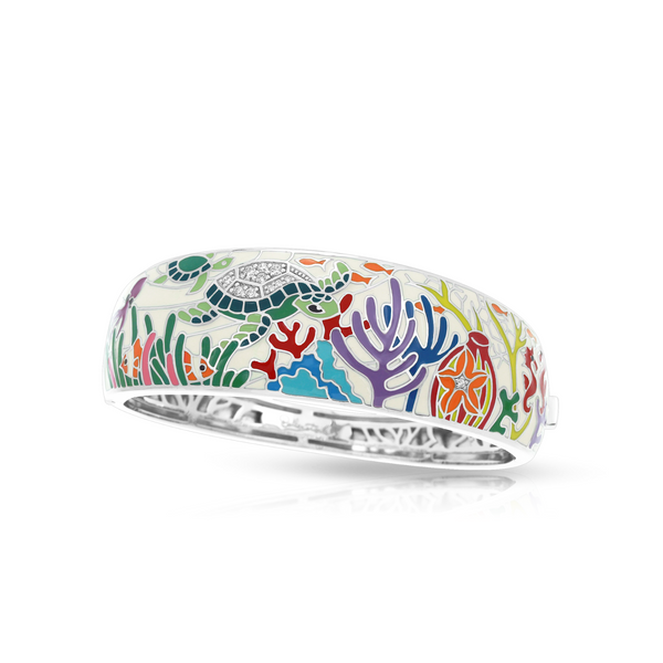 Load image into Gallery viewer, Belle Etoile Sea Turtle Bangle - Ivory