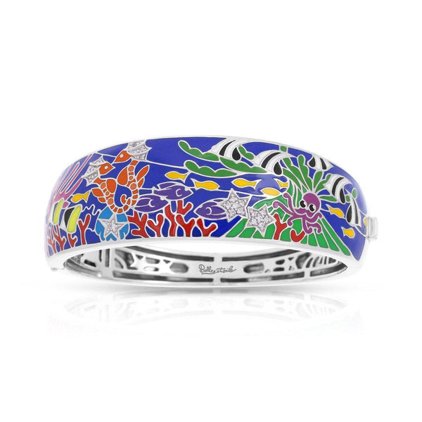 Load image into Gallery viewer, Belle Etoile Seahorse Bangle - Deep Sea Blue