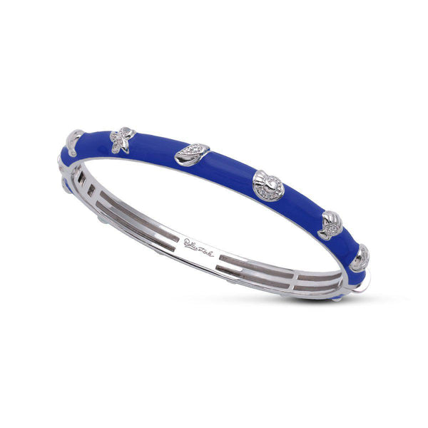 Load image into Gallery viewer, Belle Etoile Seashells Bangle - Blue