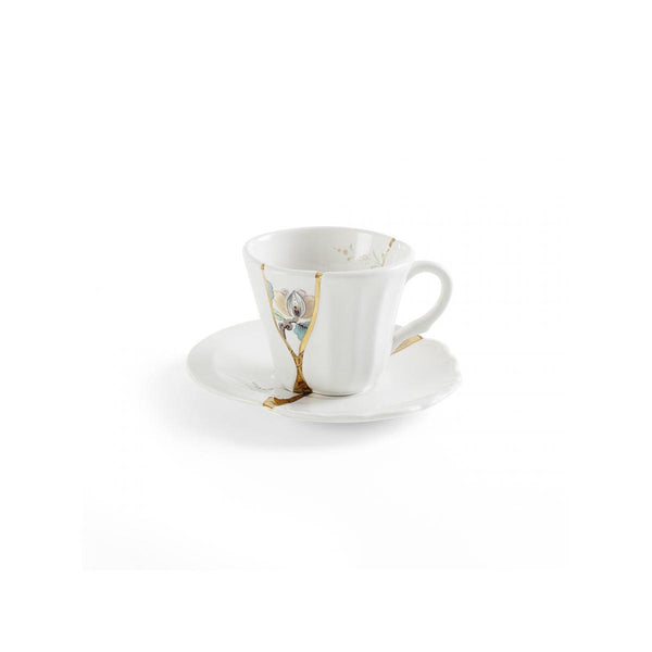 Load image into Gallery viewer, Seletti Kintsugi No. 3 Coffee cup with saucer