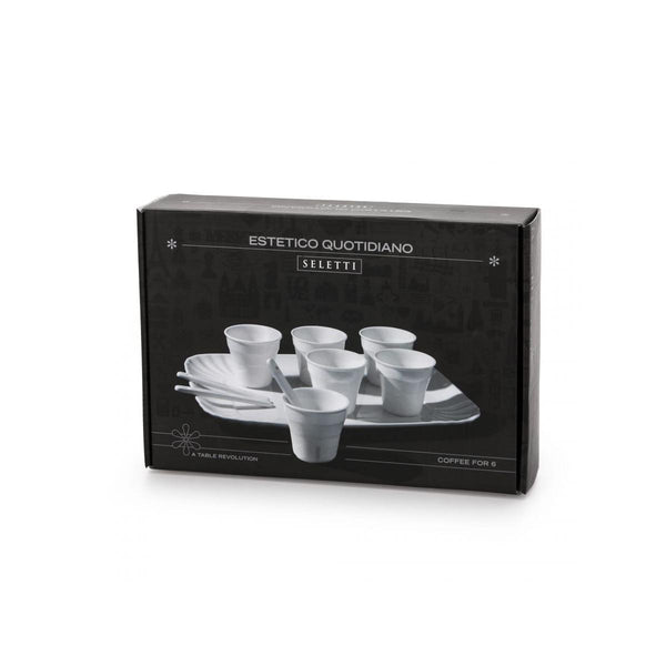 Load image into Gallery viewer, Seletti Estetico Quotidiano Coffee set of 6 Cups + 1 Tray