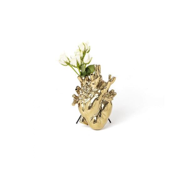 Load image into Gallery viewer, Seletti Love in Bloom Gold Vase