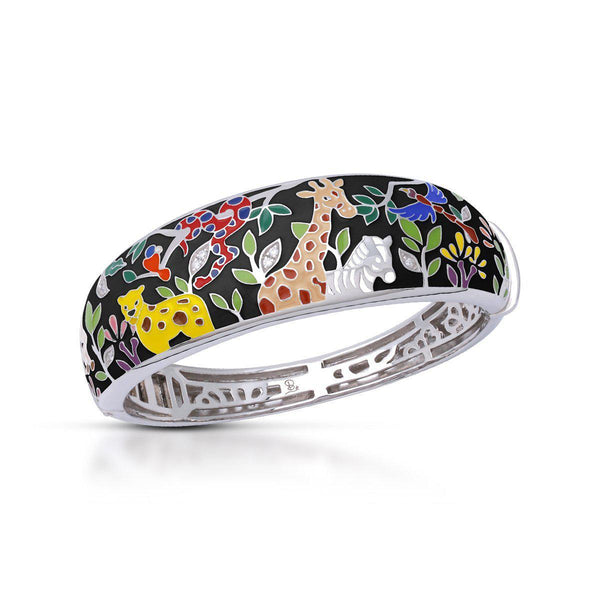 Load image into Gallery viewer, Belle Etoile Serengeti Bangle - Black & Multi