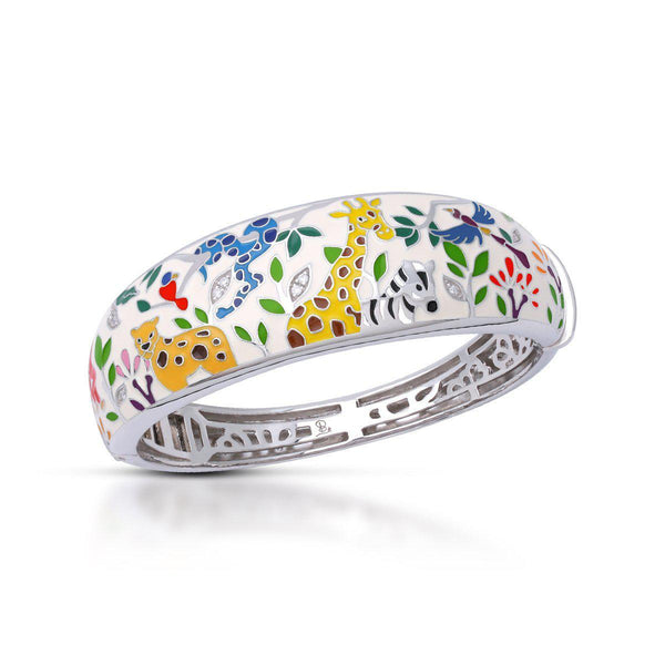 Load image into Gallery viewer, Belle Etoile Serengeti Bangle - Ivory & Multi