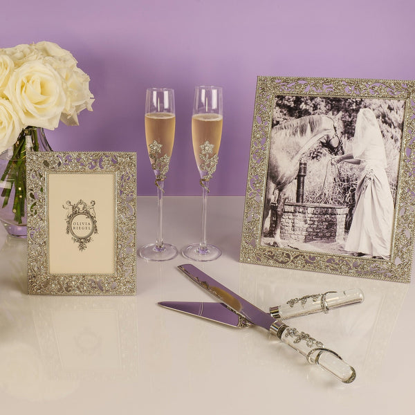 Load image into Gallery viewer, Olivia Riegel Silver Flora 8" x 10" Frame