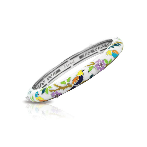 Load image into Gallery viewer, Belle Etoile Songbird Bangle - White