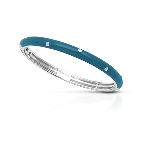 Load image into Gallery viewer, Belle Etoile Staccato Bangle - Teal