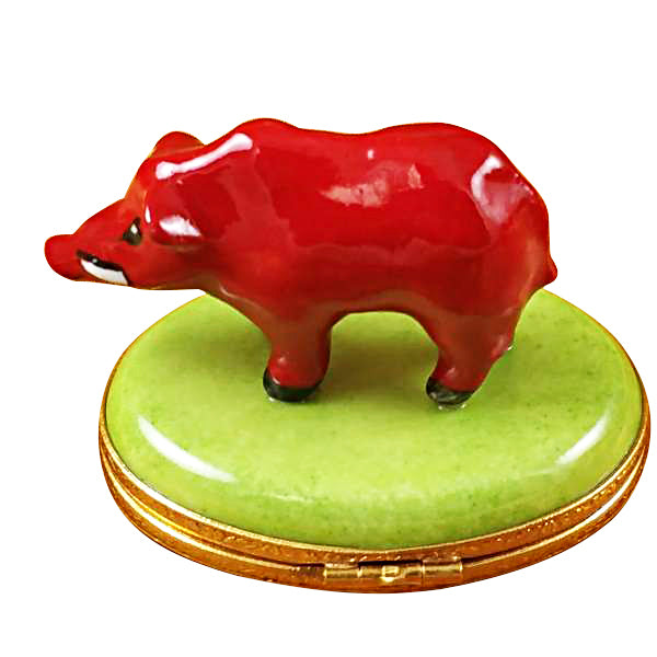 Load image into Gallery viewer, Red Boar Limoges Box