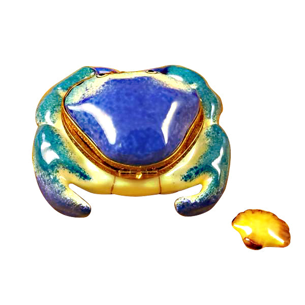 Load image into Gallery viewer, Rochard "Blue Crab with Shell" Limoges Box