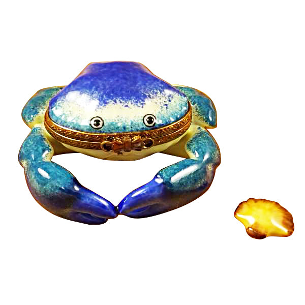 Load image into Gallery viewer, Rochard "Blue Crab with Shell" Limoges Box