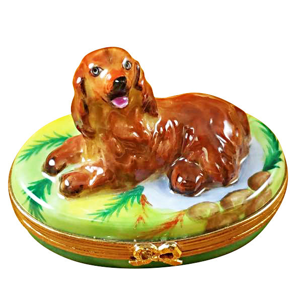 Load image into Gallery viewer, Irish Setter Limoges Box