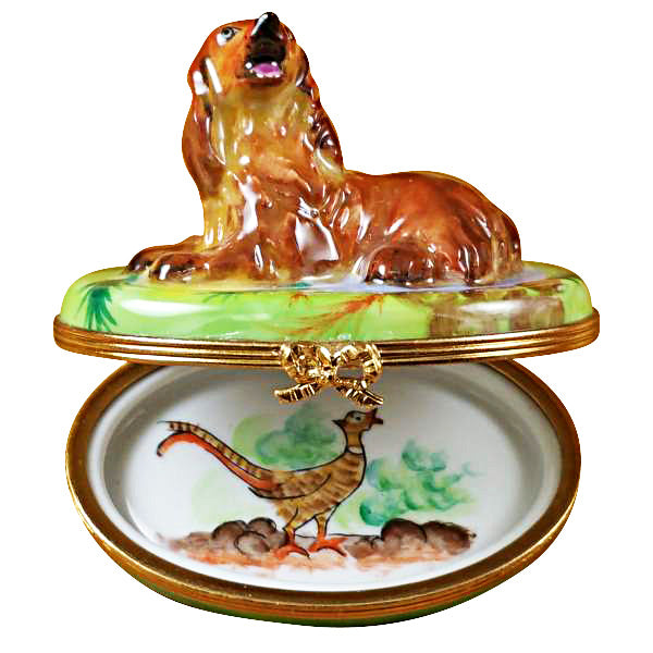 Load image into Gallery viewer, Irish Setter Limoges Box