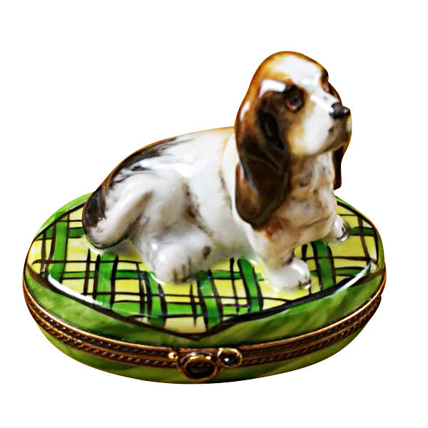 Load image into Gallery viewer, Basset Hound Limoges Box