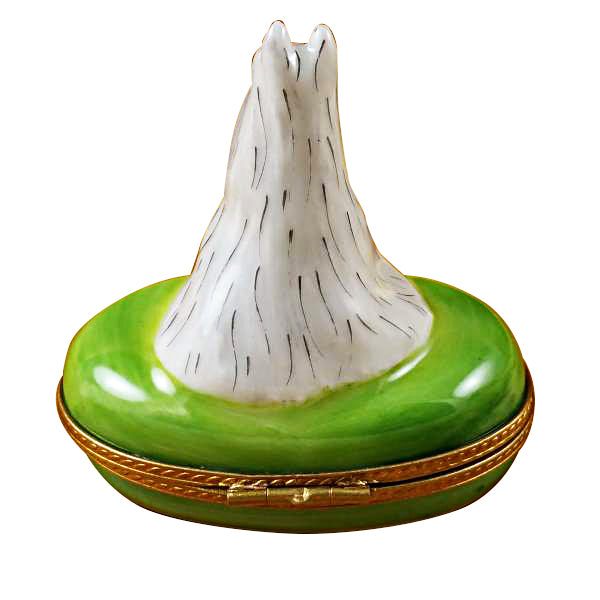 Load image into Gallery viewer, White Schnauzer Limoges Box