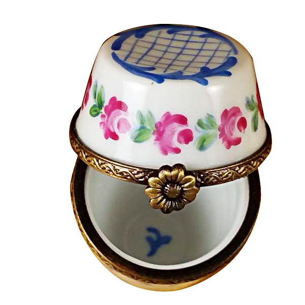 Load image into Gallery viewer, Tall Blue/White Limoges Box