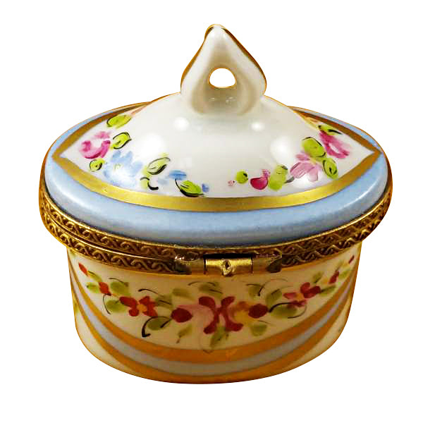 Load image into Gallery viewer, Blue Crown Top Limoges Box