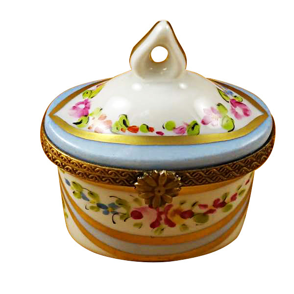 Load image into Gallery viewer, Blue Crown Top Limoges Box