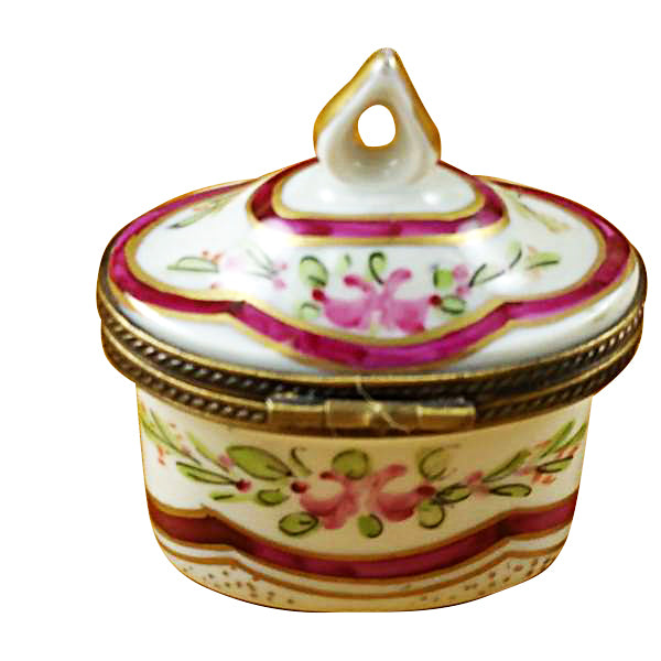 Load image into Gallery viewer, Red Crown Top Limoges Box