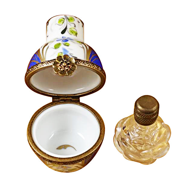 Load image into Gallery viewer, Blue Urn with One Bottle Limoges Box
