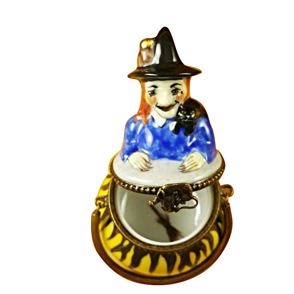 Load image into Gallery viewer, Witch in a Pot Limoges Box