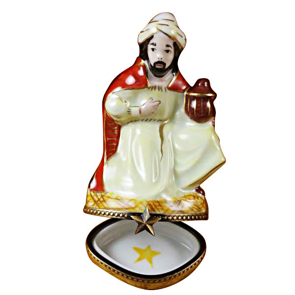 Load image into Gallery viewer, Yellow King (Wiseman) Limoges Box