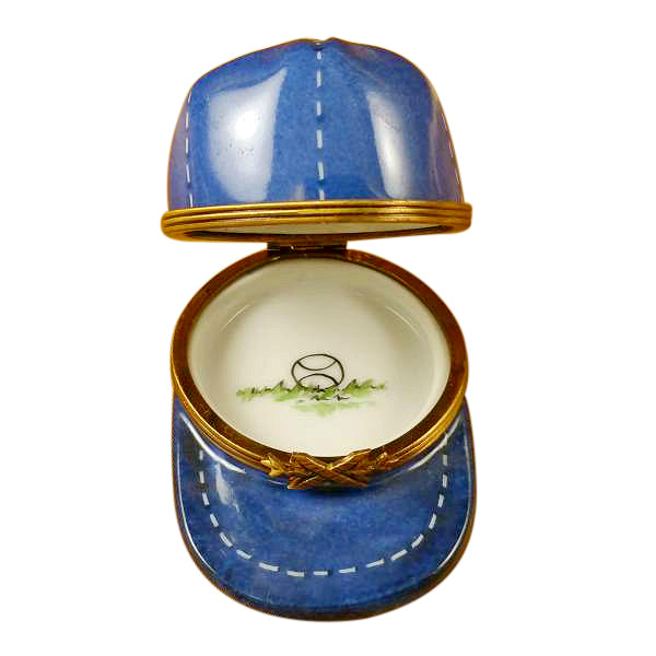 Load image into Gallery viewer, Blue Baseball Hat Limoges Box