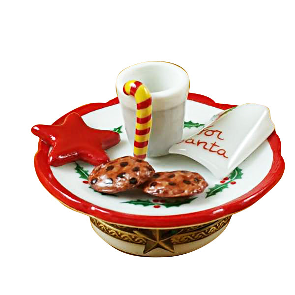 Load image into Gallery viewer, Rochard "Cookies For Santa with Removable Cookie" Limoges Box