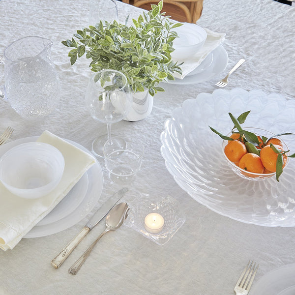 Load image into Gallery viewer, Mariposa Alabaster White Large Scallop Rim Bowl