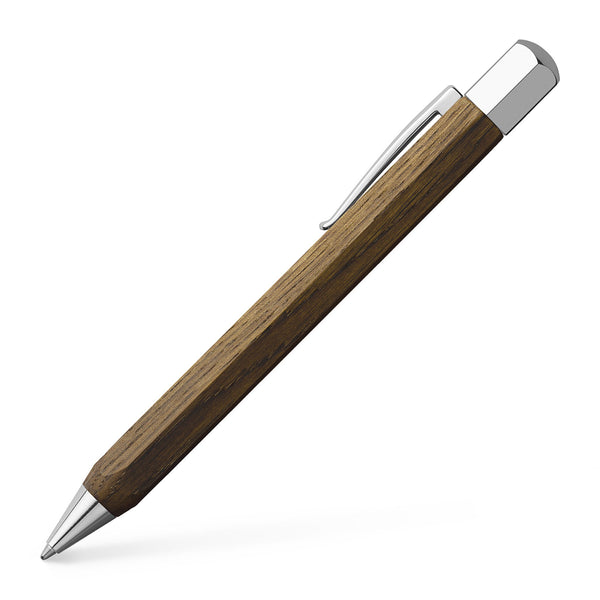 Load image into Gallery viewer, Faber-Castell Ondoro Ballpoint Pen - Smoked Oak Wood