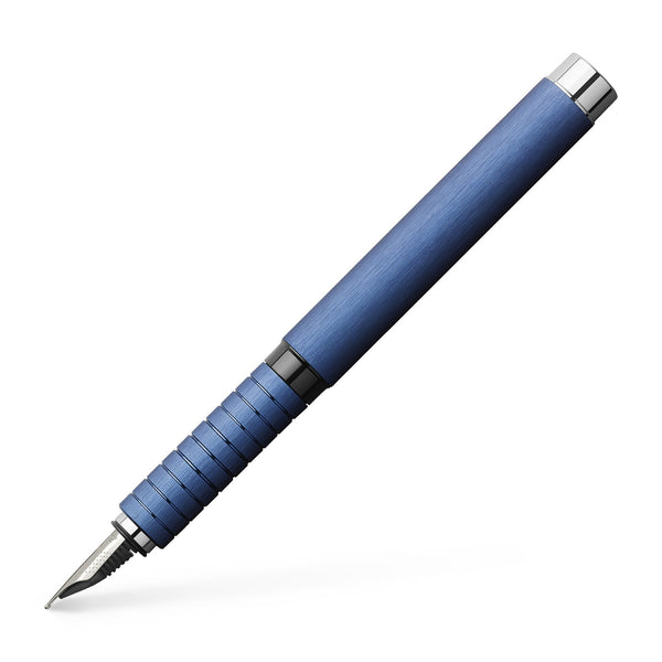 Load image into Gallery viewer, Faber-Castell Essentio Fountain Pen, Aluminium Blue