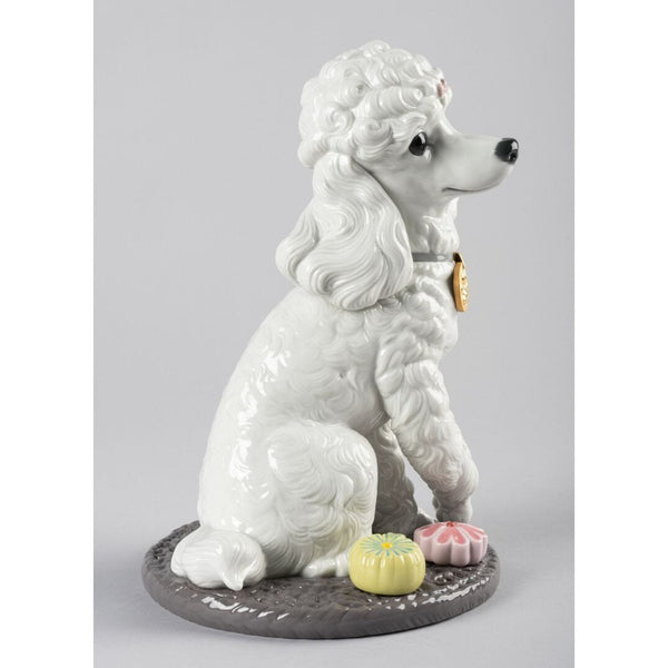 Load image into Gallery viewer, Lladro Poodle with Mochis Dog Figurine