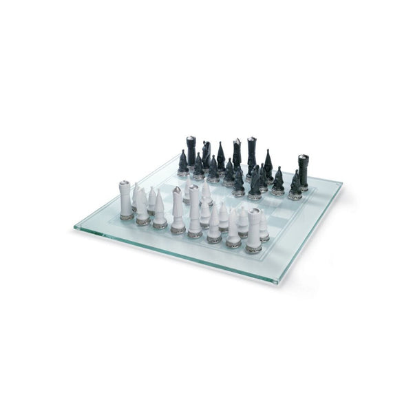 Load image into Gallery viewer, Lladro Chess Set - Silver Lustre