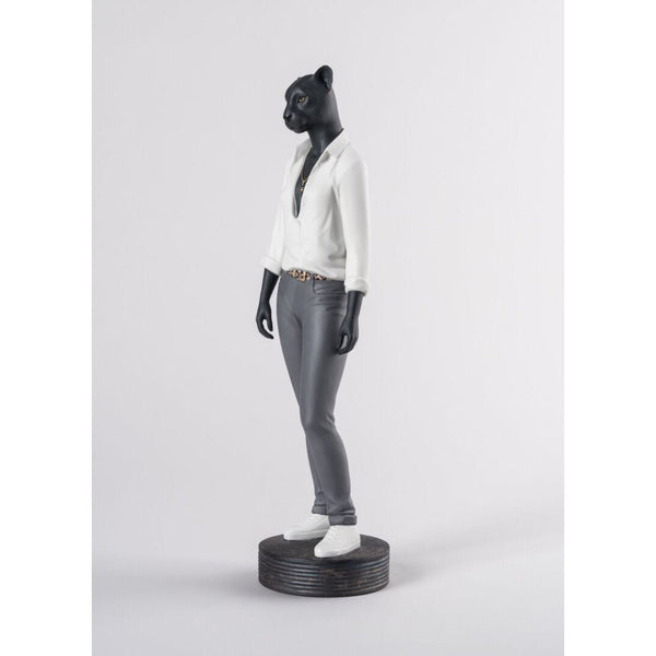 Load image into Gallery viewer, Lladro Panther Woman Figurine