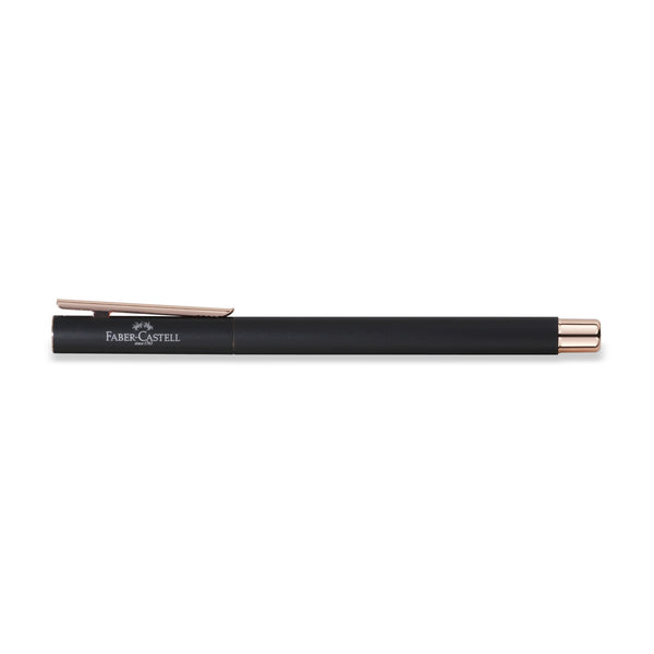 Load image into Gallery viewer, Faber-Castell NEO Slim Fountain Pen, Black Matte and Rose Gold
