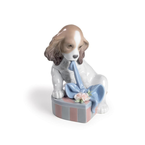Load image into Gallery viewer, Lladro Can't Wait Dog Figurine