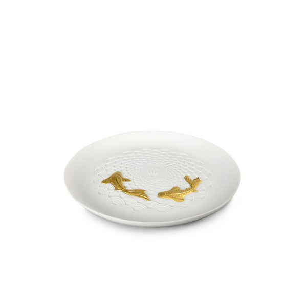 Load image into Gallery viewer, Lladro Koi Plate - Golden Luster