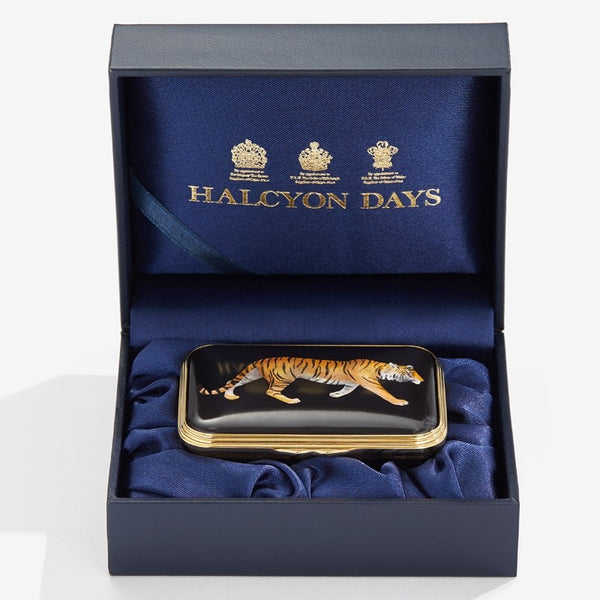 Load image into Gallery viewer, Halcyon Days "Tiger" Enamel Box