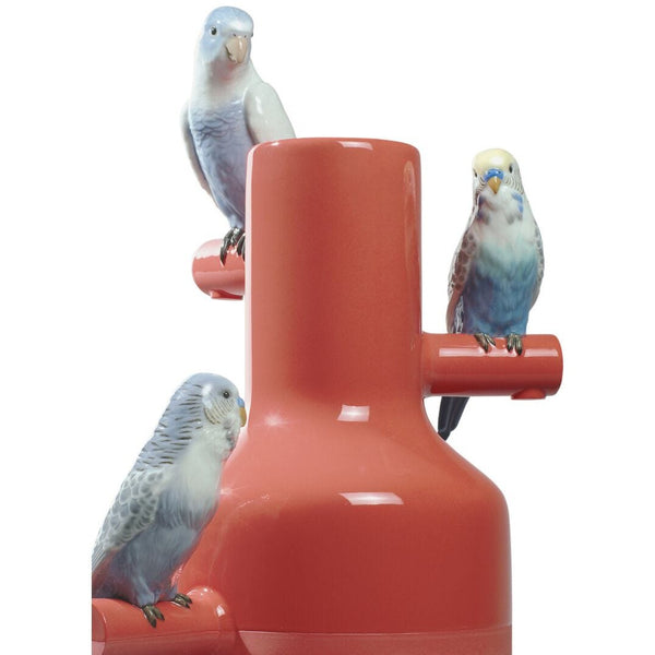 Load image into Gallery viewer, Lladro Parrot Parade Vase - Coral