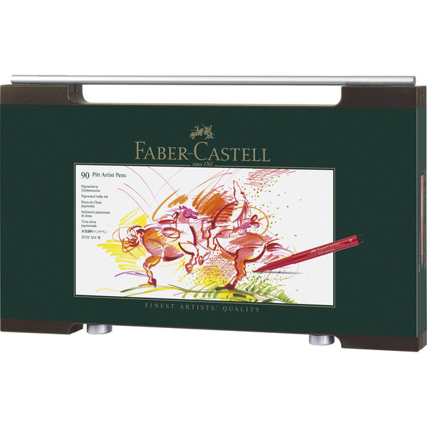 Load image into Gallery viewer, Faber-Castell Pitt Artist Pen® - Wood Case of 90